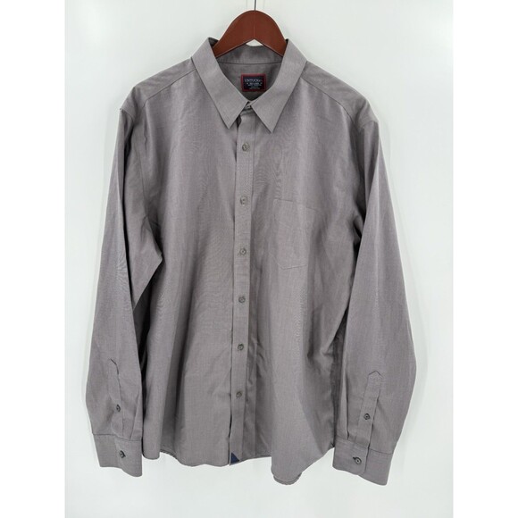 UNTUCKit Other - Untuckit Shirt Men's Gray Sanglovese XXLARGE Slim Fit Button Up Wrinkle Free EUC